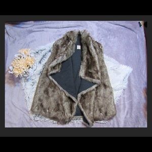 Faux fur vest